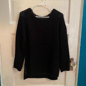 H&M Black Crochet Sweater